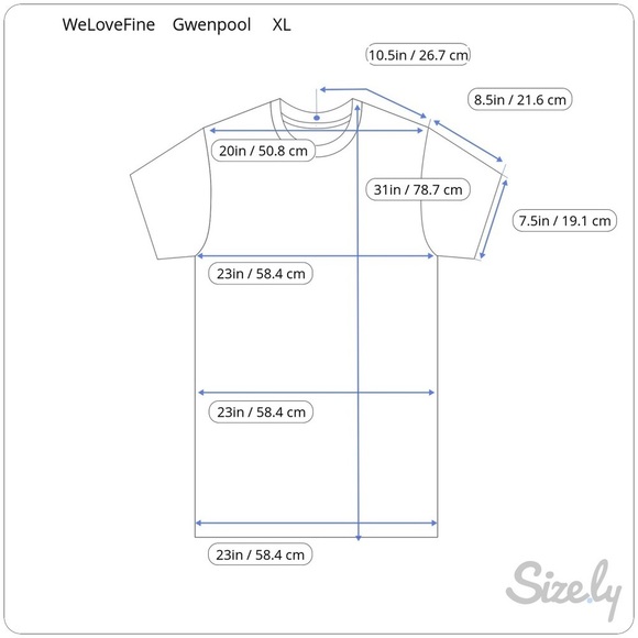 WeLoveFine Marvel Gwenpool Cotton Shirt Comics XL Extra Large Fandom - Picture 7 of 8